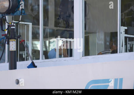 MIAMI , FL - APRIL 03: Mark Wahlberg on the set of  Pain and Gain which is directed by Michael Bay . on April 3, 2012 in Miami Beach, Florida  People:  Mark Wahlberg Stock Photo