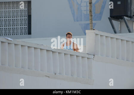 MIAMI , FL - APRIL 03: Mark Wahlberg on the set of  Pain and Gain which is directed by Michael Bay . on April 3, 2012 in Miami Beach, Florida  People:  Mark Wahlberg Stock Photo