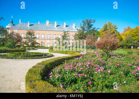 Royal Palace and gardens. Aranjuez, Madrid province, Spain. Stock Photo