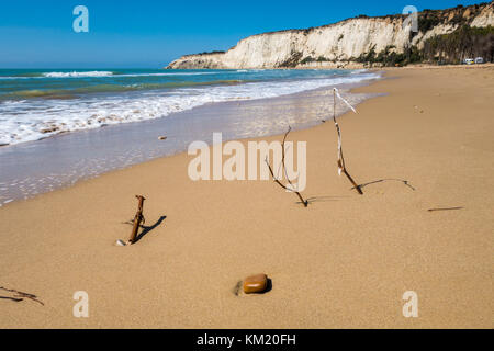 Beach of Eraclea Minoa in Sicily Italy Stock Photo