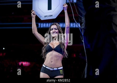 Detroit, Michigan, USA. 2nd Dec, 2017. September 16, 2017: Octagon girls perform during UFC 218 at Little Caesars Arena in Detroit, Michigan. Credit: Scott Taetsch/ZUMA Wire/Alamy Live News Stock Photo