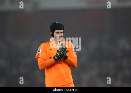 London, UK. 02nd Dec, 2017. Petr Cech (A) at the English Premier League match Arsenal v Manchester United, at The Emirates Stadium, London, on December 2, 2017. **This picture is intended for editorial use only** Credit: Paul Marriott/Alamy Live News Stock Photo