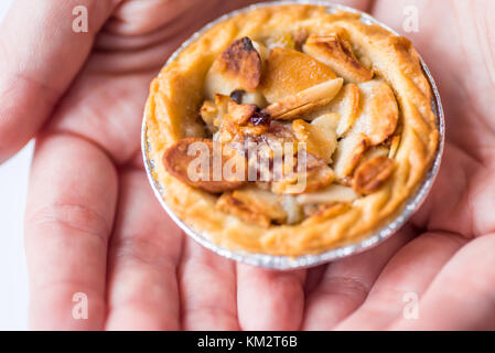 Closeup View Spicy Christmas Mince Pie Cup Cake on White Background ...