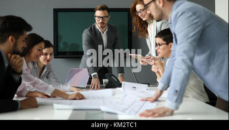 Picture of business seminar in conference room Stock Photo