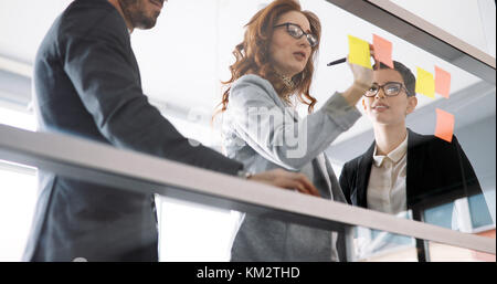 Business meeting in modern conference room Stock Photo