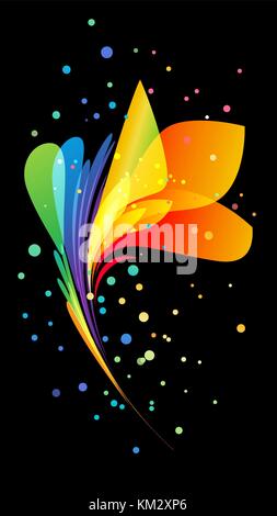 Multicolored flower Stock Vector