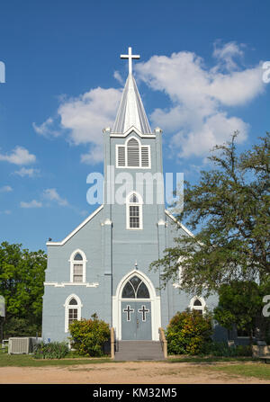 Texas, Stonewall, LBJ State Park and Historic Site, Trinity Lutheran Church, erected 1928 Stock Photo