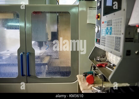 Cnc machine in action. Stock Photo