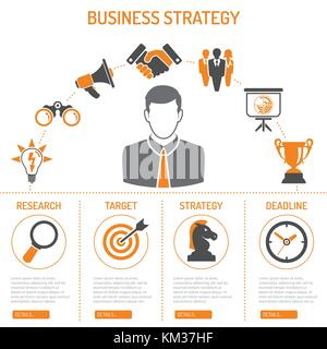 Business Strategy Process Concept Stock Vector
