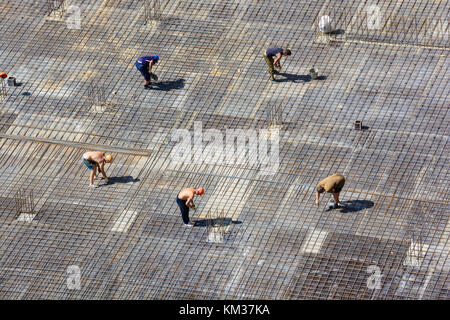 People work with carcass made of fitness Stock Photo
