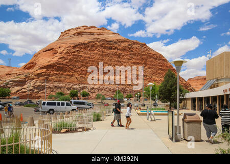 Carl Hayden Visitor Center at Glen Canyon Dam Stock Photo