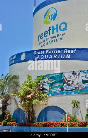 Reef HQ, Great Barrier Reef Aquarium, a popular local and tourist attraction, Townsville, Queensland, Australia Stock Photo
