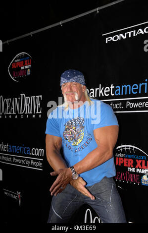 MIAMI BEACH, FL:  hogans best of Hulk Hogan,  Miami Beach, Florida.   People:  hogans Stock Photo