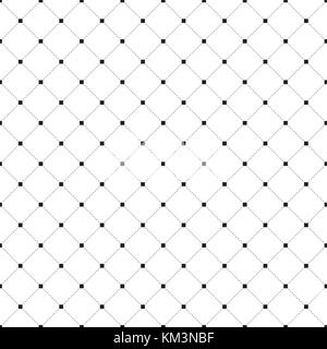 Striped repeating geometric square tiles with dotted rhombus. Modern stylish texture. Vector pattern background. Stock Vector