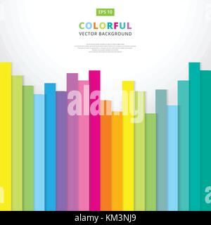 Summer colorful striped vertical line pattern vector background Stock Vector