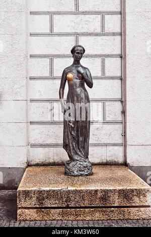 Statue of Juliet at Marienplatz in Munich, Germany Stock Photo