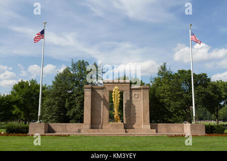 The Second Division Memorial, President's Park, between 17th Street Northwest and Constitution Avenue in Washington, DC, United States. Stock Photo