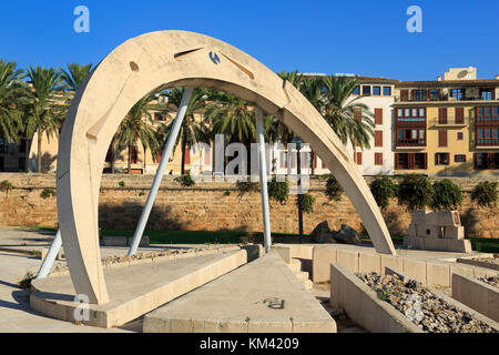 Sculpture in Parc del Mar, Palma De Mallorca, Majorca, Belearic Islands, Spain, Europe Stock Photo