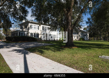 Meadows Alumni House Stetson University DeLand, Florida USA Stock Photo