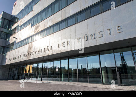 New building of the Folkwang University of the Arts, on the grounds of the Zeche Zollverein colliery in Essen, Germany Stock Photo