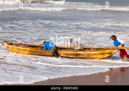 Fishing boat at Prampram, Greater Accra, Ghana, Africa Stock Photo