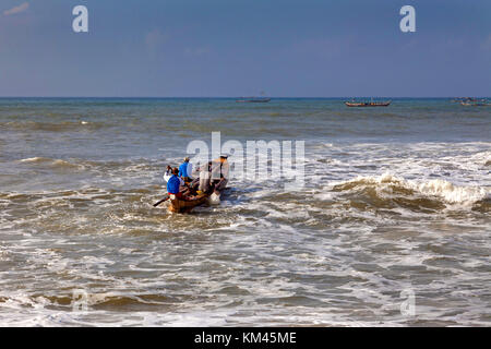 Fishing boat at Prampram, Greater Accra, Ghana, Africa Stock Photo