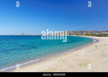 Plaka beach of Naxos island in Cyclades, Greece Stock Photo