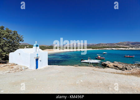 Agios Georgios of Alyko Peninsula in Naxos island, Greece Stock Photo