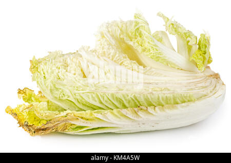 Rotten napa cabbage isolated on white background. Stock Photo