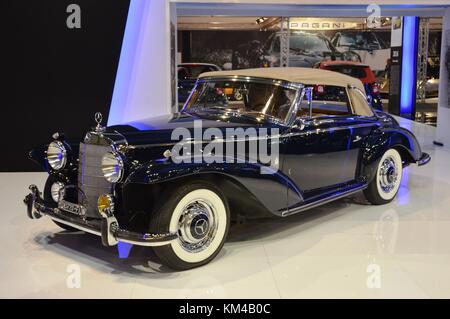 Mercedes, Benz, 300, S cabriolet A, 1955, at Vintage car Padova, Italy - oct 25 2015 Stock Photo