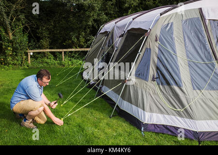 Tent pegs guy ropes tent hi-res stock photography and images - Alamy