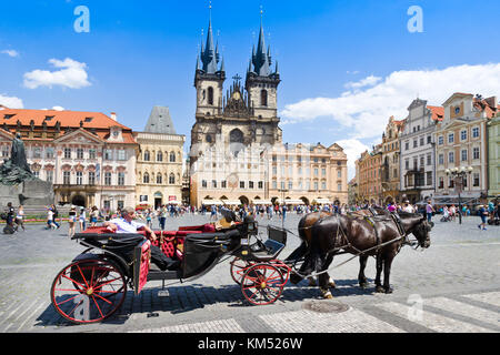 Staromestske namesti, Stare Mesto (UNESCO), Praha, Ceska republika / Old Town square (UNESCO), Prague, Czech Republic Stock Photo