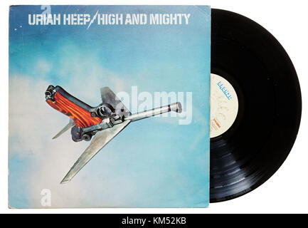 Uriah Heep High and Mighty album Stock Photo