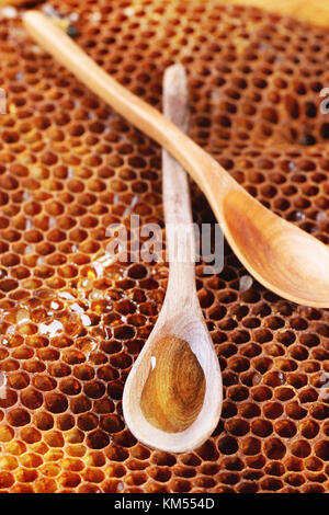Download Beautiful Honey Comb Spoon And Honey In Jar Stock Photo Alamy PSD Mockup Templates