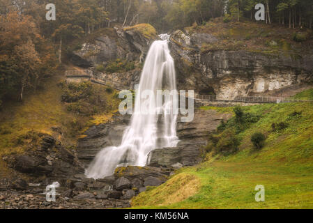Steinsdalsfossen waterfall in Hordaland county, Norway Stock Photo