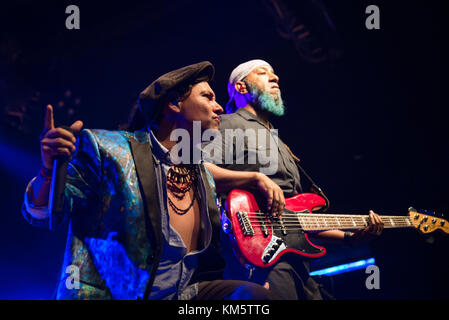 Milan, Italy. 02 December 2017. American band Gogol Bordello performs at Live Music Club. Brambilla Simone Photography Live News Stock Photo