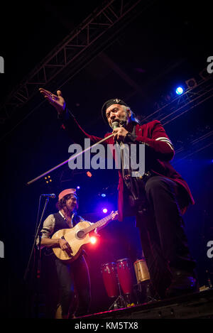 Milan, Italy. 02 December 2017. American band Gogol Bordello performs at Live Music Club. Brambilla Simone Photography Live News Stock Photo