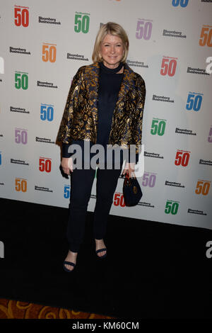New York, USA. 4th December, 2017. Manhattan, United States Of America. 04th Dec, 2017. NEW YORK, NY - DECEMBER 04: Martha Stewart attends 'The Bloomberg 50' celebration at Gotham Hall on December 4, 2017 in New York City. People: Martha Stewart Credit: Storms Media Group/Alamy Live News Stock Photo
