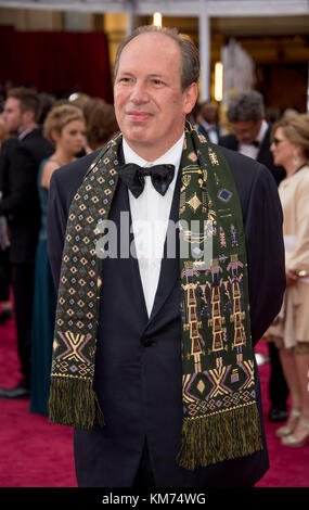 HOLLYWOOD, CA - FEBRUARY 22:  Hans Zimmer attendst the 87th Annual Academy Awards at Hollywood & Highland Center on February 22, 2015 in Hollywood, California.   People:  Hans Zimmer Stock Photo