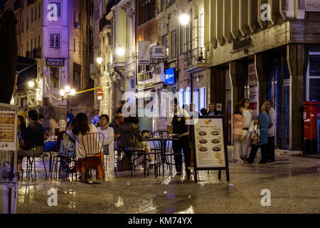 Coimbra Portugal,historic center,Rua Ferreira Borges,business,commercial district,storefronts,shopping shopper shoppers shop shops market markets buyi Stock Photo