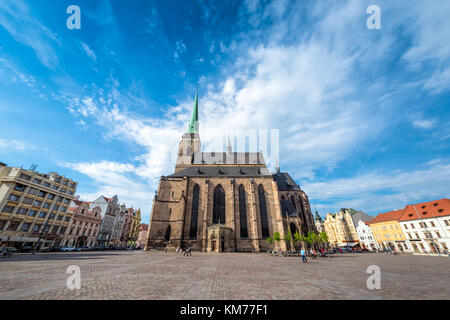 St. Bartholomew Cathedral in Pilsen. Czech Republic. Stock Photo