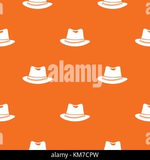 Hat pattern seamless Stock Vector