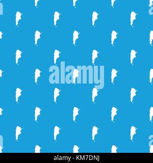 Map of Argentina pattern seamless blue Stock Vector