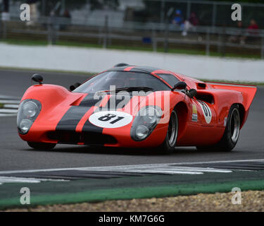 Chris Beighton, Simon Hadfield, Lola T70 MK3B, FIA, Masters Historic Sports Cars, Silverstone Classic, July 2017, Silverstone, 60's cars, circuit raci Stock Photo