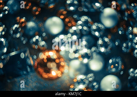 Bokeh. New Year bokeh background. Abstract background with colorful bokeh. Defocused lights. Background for Christmas cards. Beautiful blurred christm Stock Photo
