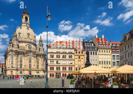 Histoirical center of the Dresden Old Town. Dresden has a long history as the capital and royal residence for the Electors and Kings of Saxony.Saxony, Stock Photo