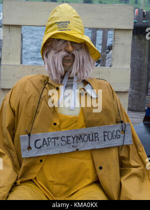 Captain Seymour Fogg, Fisheries Museum of the Atlantic, Lunenburg, Nova Scotia, Canada. Stock Photo