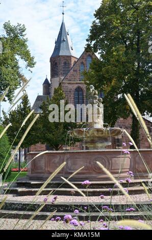 Haguenau in Alsace/France: Church of Saint Georges Stock Photo