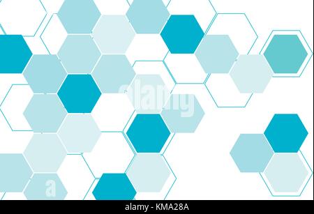 Abstract hexagonal structures Stock Vector