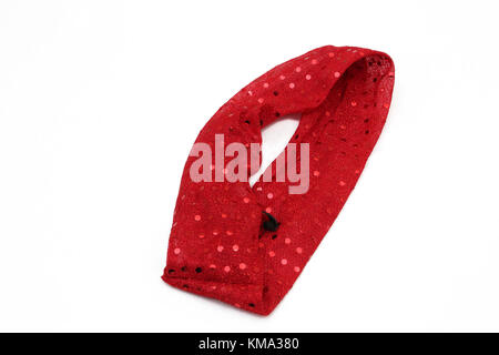 Red Sequinned Hair Band Stock Photo